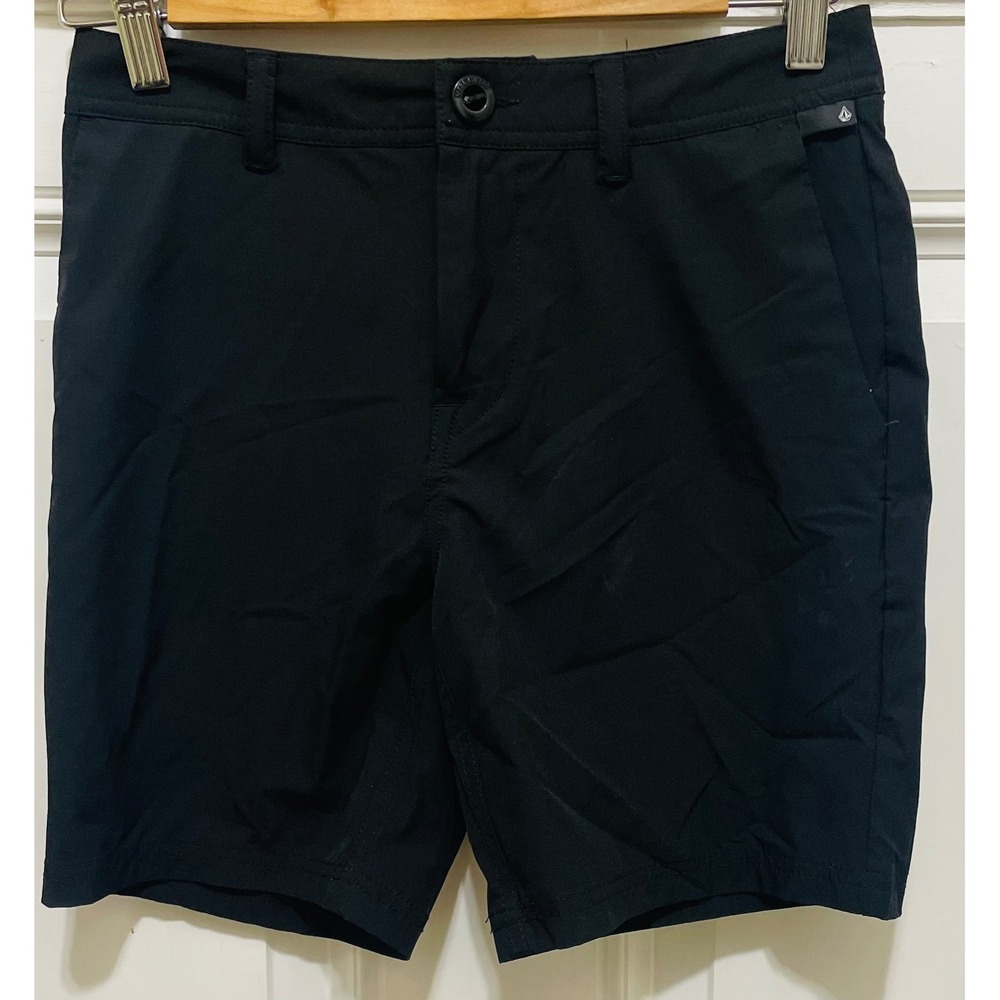 Volcom‎ Surf Shorts Hybrid Stretch Lightweight Casual Black Size 27